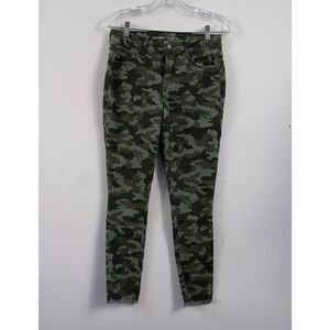 NWOT Old Navy Green Camo Rockstar Pants Size 6 Super Skinny Stretch